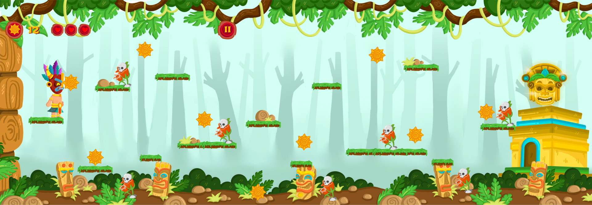 Tonati Trial — sample gameplay 1 (level 1)