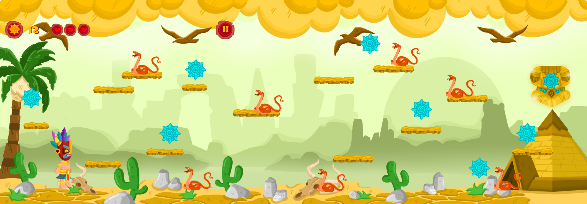 Tonati Trial — sample gameplay 2 (level 2)